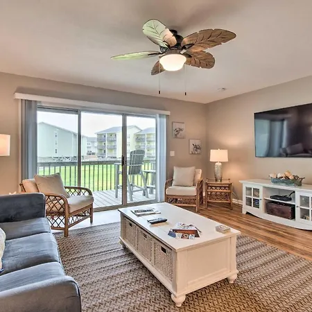 Surf City Condo With Ocean View About 1 Mi To Downtown!